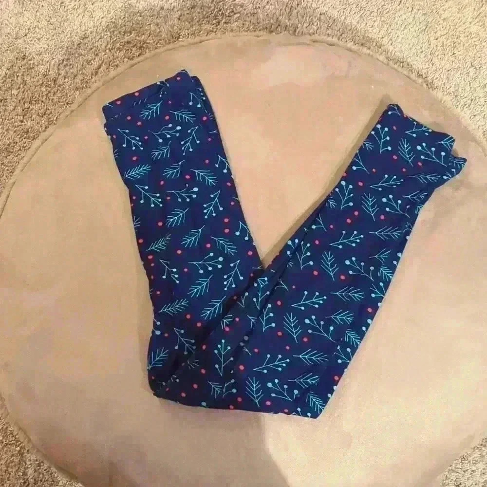 Leggings, unmarked brand, Christmas theme, one size - Picture 2 of 7
